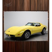 Металлическая табличка Corvette Stingray 350 L82